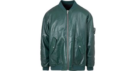 prada green leather jacket|prada bomber jacket for men.